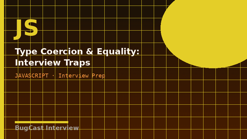 Type Coercion & Equality: Interview Traps