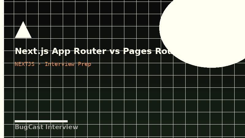 Next.js App Router vs Pages Router