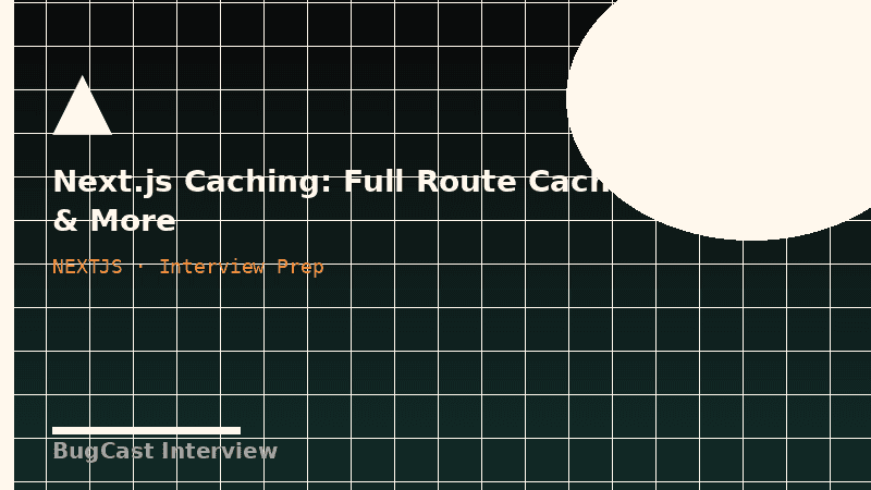 Next.js Caching: Full Route Cache & More